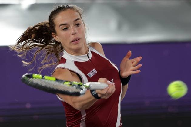 TENNIS - WTA, Tennis Damen Upper Austria Ladies Linz LINZ,AUSTRIA,28.JAN.25 - TENNIS - WTA Tour, Upper Austria Ladies Linz. Image shows Lucia Bronzetti (ITA).  GEPAxpictures xWalterxLuger