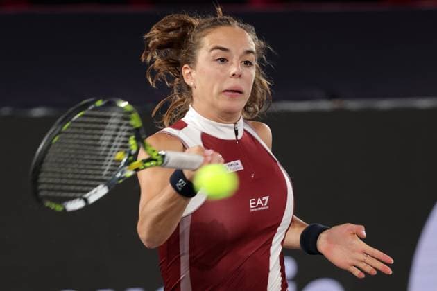 TENNIS - WTA, Tennis Damen Upper Austria Ladies Linz LINZ,AUSTRIA,28.JAN.25 - TENNIS - WTA Tour, Upper Austria Ladies Linz. Image shows Lucia Bronzetti (ITA).  GEPAxpictures xWalterxLuger