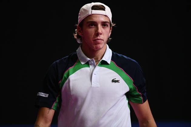 TENNIS : Open Sud de France ATP, Tennis Herren 250 - 28 01 2025 MONTPELLIER, FRANCE - JANVIER 28 : WC Arthur CAZAUX (FRA) - Stan WAWRINKA (SUI) vs. Tallon GRIEKSPOOR (NED) - Bart STEVENS (NED) lors du tournoi Open Sud de France ATP 250 a Montpellier le 29 janvier 2025. France  Copyright: xValentinaxClaretx
