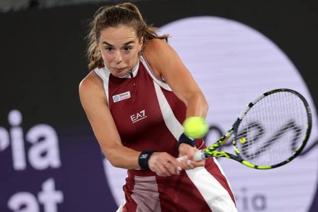 TENNIS - WTA, Tennis Damen Upper Austria Ladies Linz LINZ,AUSTRIA,28.JAN.25 - TENNIS - WTA Tour, Upper Austria Ladies Linz. Image shows Lucia Bronzetti (ITA).  GEPAxpictures xWalterxLuger