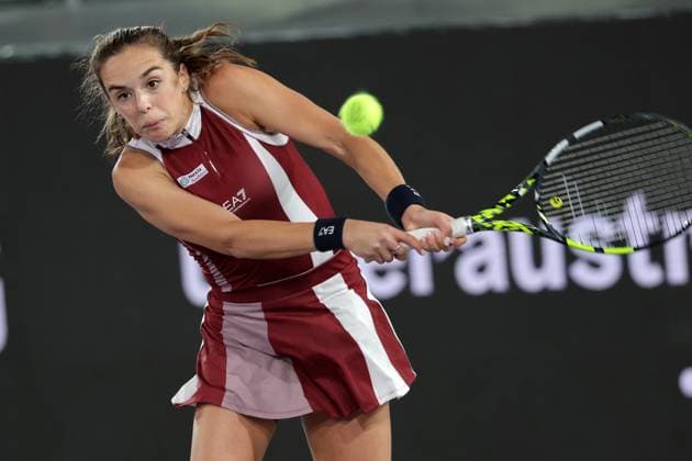 TENNIS - WTA, Tennis Damen Upper Austria Ladies Linz LINZ,AUSTRIA,28.JAN.25 - TENNIS - WTA Tour, Upper Austria Ladies Linz. Image shows Lucia Bronzetti (ITA).  GEPAxpictures xWalterxLuger
