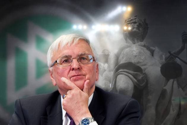 FOTOMONTAGE DFB sues former DFB president Dr. Theo ZWANZIGER ARCHIVE PHOTO Â