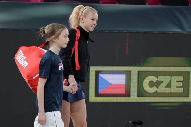 TENNIS - WTA, Tennis Damen Upper Austria Ladies Linz LINZ,AUSTRIA,29.JAN.25 - TENNIS - WTA Tour, Upper Austria Ladies Linz. Image shows Katerina Siniakova (CZE).  GEPAxpictures xWalterxLuger