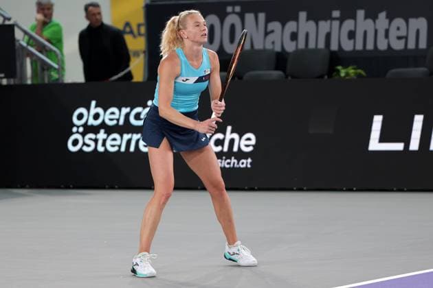 TENNIS - WTA, Tennis Damen Upper Austria Ladies Linz LINZ,AUSTRIA,29.JAN.25 - TENNIS - WTA Tour, Upper Austria Ladies Linz. Image shows Katerina Siniakova (CZE).  GEPAxpictures xWalterxLuger