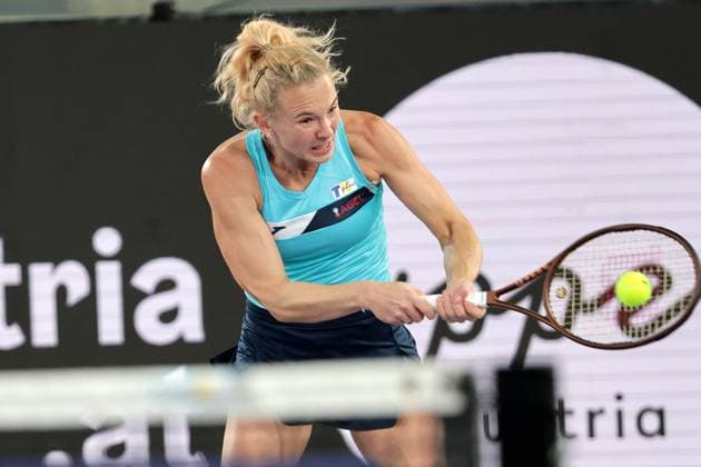 TENNIS - WTA, Tennis Damen Upper Austria Ladies Linz LINZ,AUSTRIA,29.JAN.25 - TENNIS - WTA Tour, Upper Austria Ladies Linz. Image shows Katerina Siniakova (CZE).  GEPAxpictures xWalterxLuger