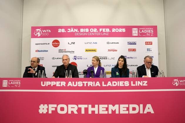 Tennis, WTA tournament in Linz, Press conference