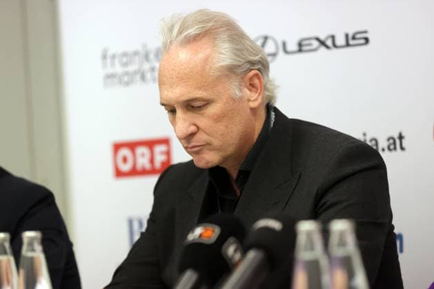 TENNIS - WTA, Tennis Damen Upper Austria Ladies Linz LINZ,AUSTRIA,29.JAN.25 - TENNIS - WTA Tour, Upper Austria Ladies Linz, press conference, PK, Pressekonferenz Image shows president Martin Ohneberg (OETV).  GEPAxpictures xWalterxLuger