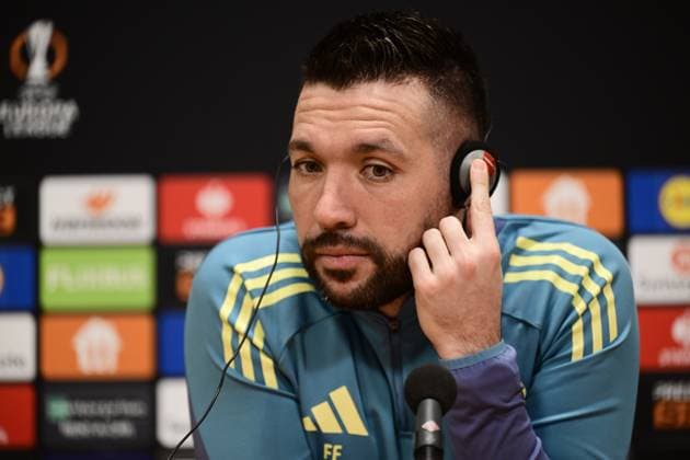 AMSTERDAM - Coach Francesco Farioli of Ajax during the MD-1 press conference, PK, Pressekonferenz ahead of the match against Galatasaray at the Johan Cruijff ArenA on Jan. 29, 2025 in Amsterdam, Netherlands. ANP OLAF KRAAK UEFA Europa Europa League 2024 25 xVIxANPxSportx xxANPxIVx 518627682 originalFilename: 518627682.jpg