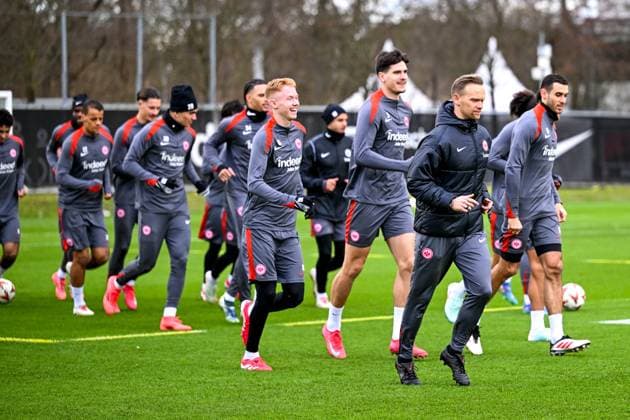Football, EL, Eintracht Frankfurt, Training