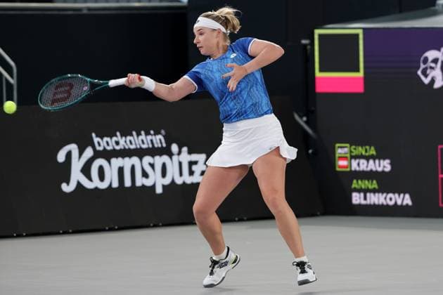 TENNIS - WTA, Tennis Damen Upper Austria Ladies Linz LINZ,AUSTRIA,29.JAN.25 - TENNIS - WTA Tour, Upper Austria Ladies Linz. Image shows Anna Blinkova (RUS).  GEPAxpictures xWalterxLuger
