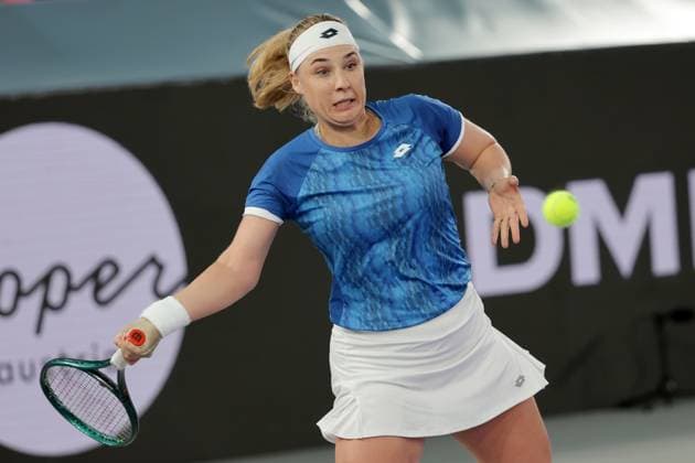 TENNIS - WTA, Tennis Damen Upper Austria Ladies Linz LINZ,AUSTRIA,29.JAN.25 - TENNIS - WTA Tour, Upper Austria Ladies Linz. Image shows Anna Blinkova (RUS).  GEPAxpictures xWalterxLuger