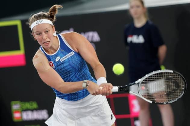 TENNIS - WTA, Tennis Damen Upper Austria Ladies Linz LINZ,AUSTRIA,29.JAN.25 - TENNIS - WTA Tour, Upper Austria Ladies Linz. Image shows Sinja Kraus (AUT).  GEPAxpictures xWalterxLuger