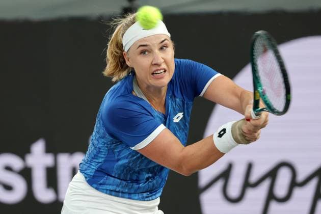 TENNIS - WTA, Tennis Damen Upper Austria Ladies Linz LINZ,AUSTRIA,29.JAN.25 - TENNIS - WTA Tour, Upper Austria Ladies Linz. Image shows Anna Blinkova (RUS).  GEPAxpictures xWalterxLuger
