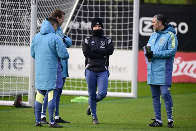 AMSTERDAM - Coach Francesco Farioli of Ajax during MD-1 training ahead of the match against Galatasaray at the Johan Cruijff ArenA on Jan. 29, 2025 in Amsterdam, Netherlands. ANP OLAF CRACK UEFA Europa Europa League 2024 25 xVIxANPxSportx xxANPxIVx 518634265 originalFilename: 518634265.jpg
