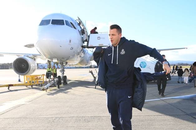 Rangers FC v Royale Union Saint-Gilloise - UEFA Europa League Media Activities 29 01 2025 GLASGOW, SCOTLAND - JANUARY 29 : Moris Anthony goalkeeper of Royale Union Saint-Gilloise pictured during arrival at the airport prior the UEFA Europa League 2024 25 League Phase MD8 match between Rangers FC and Royale Union Saint-Gilloise on January 29, 2025 in Glasgow, Scotland, 29 01 2025 Glasgow Scotland  Copyright: xVincentxKalutx
