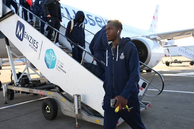 Rangers FC v Royale Union Saint-Gilloise - UEFA Europa League Media Activities 29 01 2025 GLASGOW, SCOTLAND - JANUARY 29 : Mamadou Thierno Barry of Union pictured during arrival at the airport prior the UEFA Europa League 2024 25 League Phase MD8 match between Rangers FC and Royale Union Saint-Gilloise on January 29, 2025 in Glasgow, Scotland, 29 01 2025 Glasgow Scotland  Copyright: xVincentxKalutx