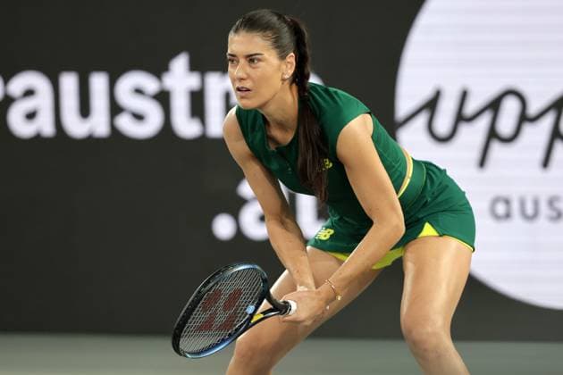TENNIS - WTA, Tennis Damen Upper Austria Ladies Linz LINZ,AUSTRIA,29.JAN.25 - TENNIS - WTA Tour, Upper Austria Ladies Linz. Image shows Sorana Cirstea (ROU).  GEPAxpictures xWalterxLuger
