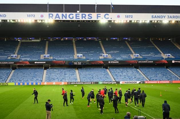 Rangers FC v Royale Union Saint-Gilloise - UEFA Europa League Media Activities 29 01 2025 GLASGOW, SCOTLAND - JANUARY 29 : Players of Union pictured during a training session ahead of the UEFA Europa League 2024 25 League Phase MD8 match between Rangers FC and Royale Union Saint-Gilloise on January 29, 2025 in Glasgow, Scotland, 29 01 2025 Glasgow Scotland  Copyright: xVincentxKalutx
