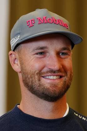PEBBLE BEACH, CA - JANUARY 29: PGA, Golf Herren golfer Wyndham Clark poses for a photo before a press conference, PK, Pressekonferenz during practice for the AT&T Pebble Beach Pro AM on January 29, 2025, at Pebble Beach Golf Links in Pebble Beach, California. (Photo by Brian Spurlock Icon Sportswire) GOLF: JAN 29 PGA AT&T Pebble Beach Pro-Am EDITORIAL USE ONLY Icon2501298