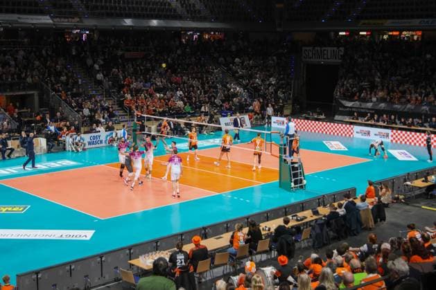 The full Max Schmeling Halle, BRVolleys vs PGE Project Warsaw n, Champions League , 2025 01 29 Berlin Berlin Land Copyright: xFootxBowl ThomasxSobotzkix
