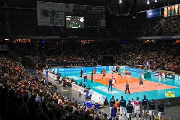 The full Max Schmeling Halle,, BRVolleys vs PGE Project Warsaw n, Champions League , 2025 01 29 Berlin Berlin Land Copyright: xFootxBowl ThomasxSobotzkix