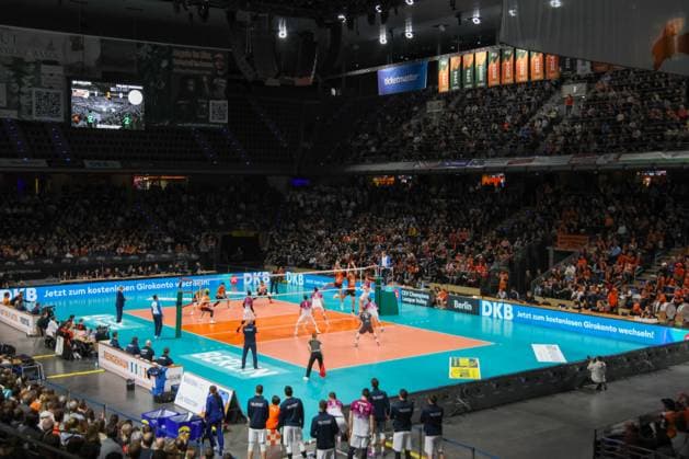 The full Max Schmeling Halle,, BRVolleys vs PGE Project Warsaw n, Champions League , 2025 01 29 Berlin Berlin Land Copyright: xFootxBowl ThomasxSobotzkix