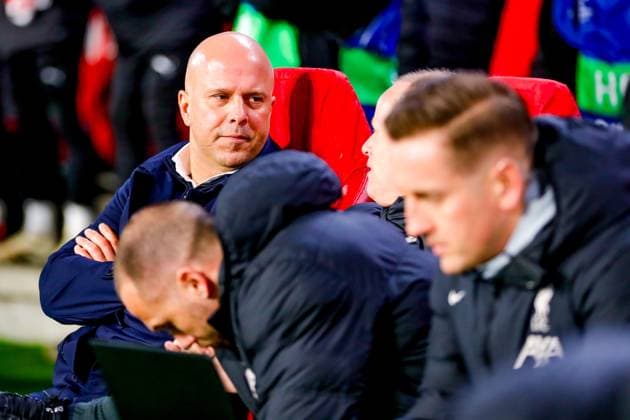 EINDHOVEN, 29-01-2025, Philips Stadium, UEFA Champions League season 2024 25, match between PSV and Liverpool FC, Liverpool FC trainer coach Arne Slot PSV - Liverpool  x27612567x Copyright: