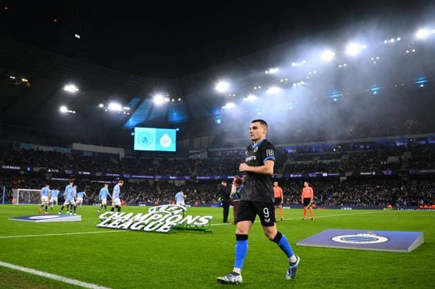 Manchester City v Club Brugge - UEFA Champions League MANCHESTER, ENGLAND - JANUARY 29 : Jutgla Ferran forward of Club Brugge pictured during the UEFA Champions League 2024 25 League Phase MD8 match between Manchester City and Club Brugge on January 29, 2025 in Manchester, England, 29 01 2025 Manchester England  Copyright: xTomasxSiskx