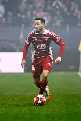 FOOTBALL : Brest vs Real Madrid - Ligue des Champions - 29 01 2025 Mathias PEREIRA LAGE ( 26 - Brest ) during the UEFA Champions League match between Stade Brestois 29 and Real Madrid CF at Stade de Roudourou on January 29 , 2025 in Guingamp, France. ( Photo by Dante Badano PsnewZ ) - GuingampFrance  Copyright: xDantexBadanox