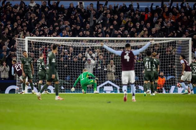 Aston Villa v Celtic Champions League 29 01 2025. GOAL scores 1-0 Aston Villa midfielder Morgan Rogers (27) scores during the Champions League match between Aston Villa and Celtic at Villa Park, Birmingham, England on 29 January 2025. Birmingham Villa Park West Midlands England Editorial use only , Copyright: xManjitxNarotrax PSI-21358-0008
