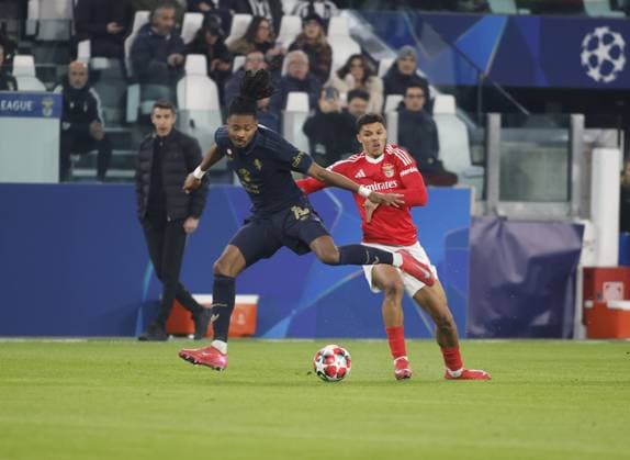 Khephren Thuram of Juventus FC during the Uefa Champions League, 2024 25 season, football match between Juventus FC and Benfica Lisbona on 29 January 2025 at Allianz Stadium, Turin, Italy. Photo Nderim Kaceli  Copyright: xNderimxKaceli IPAxSportx xipa-agency.netx xx IPA_53439091 IPA_Agency_IPA53439091
