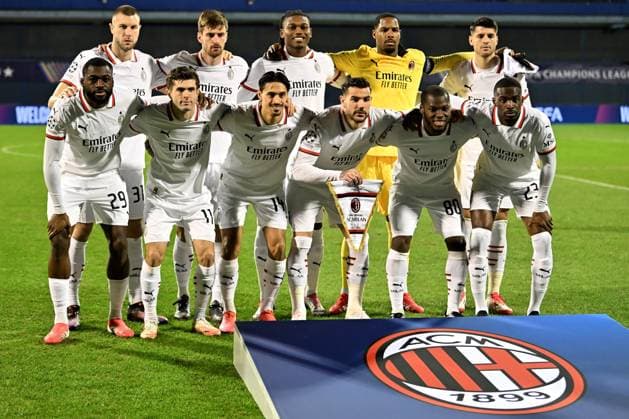 Zagreb, Croatia, January 29th 2024: Team Milan before the UEFA Champions League, League phase, match between Dinamo Zagreb and Milan at Stadium Maksimir, Zagreb, Croatia. (Igor Kupljenik SPP) Copyright: xIgorxKupljenikx xSPPx spp-en-IgKuSp-IK3_2247