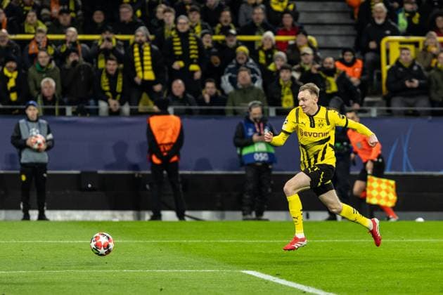UEFA Champions League Borussia Dortmund FC Shakhtar Donetsk 29 01 2025 Maximilian Beier Borussia Dortmund, 14 UEFA Champions League Borussia Dortmund FC Shakhtar Donetsk Signal Iduna Park, Dortmund 29 01 2025 Copyright: xBEAUTIFULxSPORTS Buriakovx