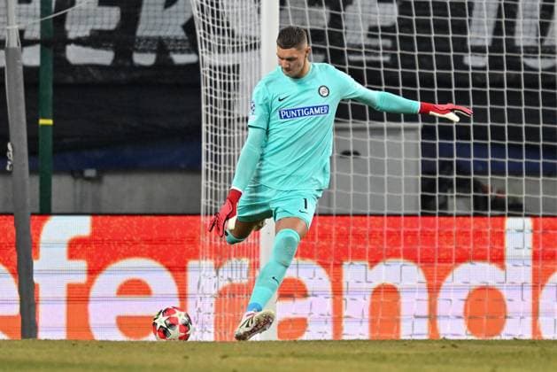SOCCER - UEFA CL, Sturm vs RB Leipzig KLAGENFURT,AUSTRIA,29.JAN.25 - SOCCER - UEFA Champions League, SK Sturm Graz vs RasenBallsport Leipzig. Image shows Kjell Scherpen (Sturm).  GEPAxpictures xAvnixRetkoceri
