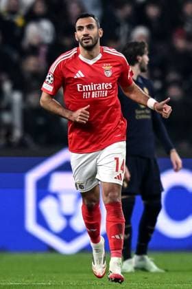 Db Torino 29 01 2025 - Champions League Juventus-Benfica foto Daniele Buffa Image nella foto: esutanza gol Vangelis Pavlidis 