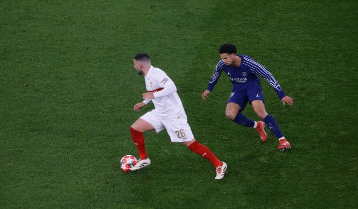 29 01 2025 Stuttgart , Champions League soccer VfB Stuttgart vs Paris St Germain, from left Deniz Undav VfB Warren Zaire Emery paris