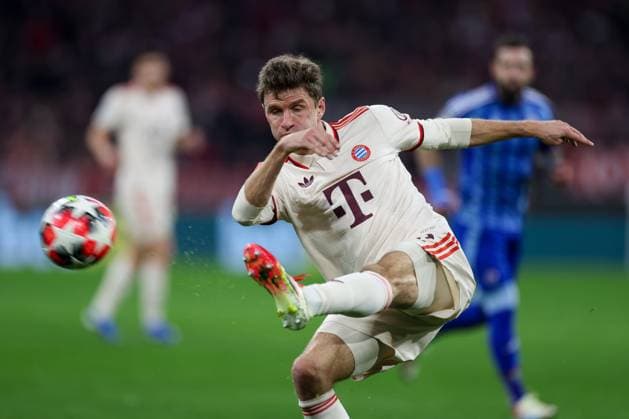 Thomas Mueller 25 FC Bayern Muenchen , FC Bayern Muenchen vs SK Slovan Bratislava, Soccer, Champions League, Matchday 8, 29 01 2025 Muenchen Bayern Germany Copyright: xkolbert-press ChristianxKolbertx