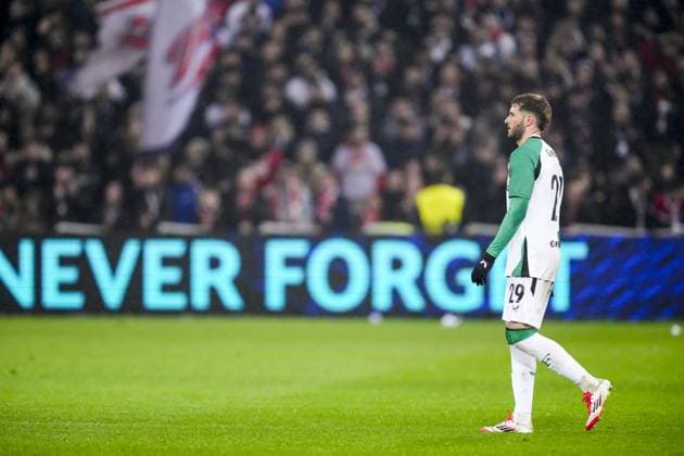 UEFA Champions League: Lille OSC v Feyenoord Lille - Santiago Gimenez of Feyenoord during the eight and final round of new format of the Champions League 2024 2025. The match is set between Lille OSC and Feyenoord at Stade Pierre-Mauroy on 29 January 2025 in Lille, France. Copyright: xYannickxVerhoevenx