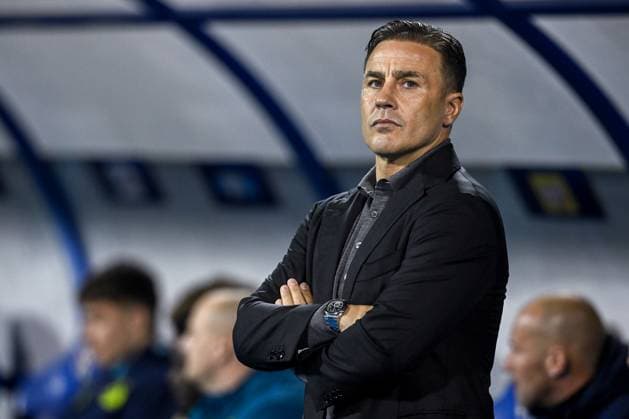 GNK Dinamo v AC Milan - UEFA Champions League 2024 25 League Phase MD8 Head Coach of Dinamo Zagreb Fabio Cannavaro looks on during the UEFA Champions League 2024 25 League Phase MD8 match between GNK Dinamo and AC Milan at Maksimir Stadium on January 29, 2025. in Zagreb, Croatia.  MarkoxLukunic PIXSELL