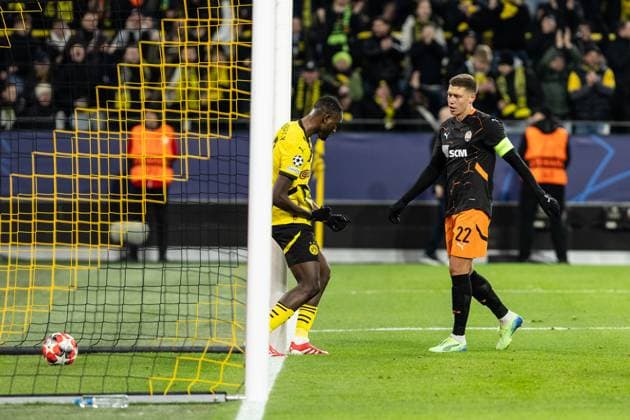 UEFA Champions League Borussia Dortmund FC Shakhtar Donetsk 29 01 2025 Borussia Dortmund celebrate the goal, 1 0 by Serhou Guirassy Borussia Dortmund, 9 UEFA Champions League Borussia Dortmund FC Shakhtar Donetsk Signal Iduna Park, Dortmund 29 01 2025 Copyright: xBEAUTIFULxSPORTS Buriakovx