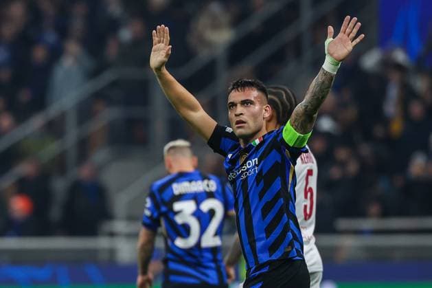 Lautaro Martinez of FC Internazionale during UEFA Champions League 2024 25 League Phase - Matchday8 football match between FC Internazionale and AS Monaco FC at San Siro Stadium  Copyright: xFabrizioxCarabelli IPAxSportx xipa-agency.netx xx IPA_53439538 IPA_Agency_IPA53439538