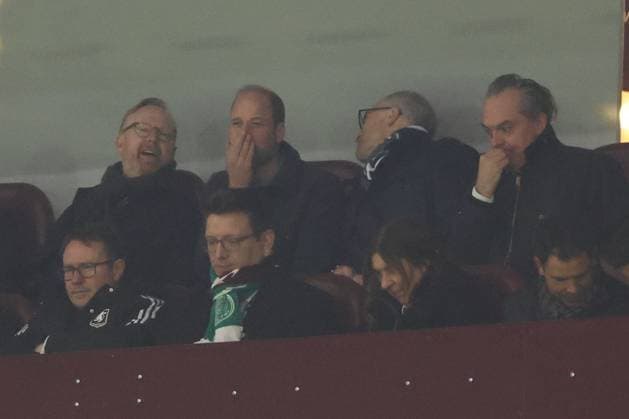 William, Prince of Wales in the stands Aston Villa v Celtic, UEFA Champions League, Group Stage, Football, Villa Park, Birmingham, UK - 29 Jan 2025 EDITORIAL USE ONLY No use with unauthorised audio, video, data, fixture lists, club league logos or live services. Online in-match use limited to 120 images, no video emulation. No use in betting, games or single club league player publications. Copyright: xRyanxBrowne Shutterstockx 15122167bi