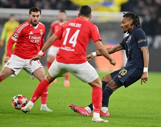 January 29, 2025, Turin: Juventus Thuram in action during the UEFA Champions League soccer match Juventus FC vs SL Benfica at the Allianz Stadium in Turin, Italy, 29 January 2025 ANSA ALESSANDRO DI MARCO UEFA Champions League: Juventus-Benfica  - ZUMAa110 20250129_zaf_a110_031 Copyright: xAlessandroxDixMarcox