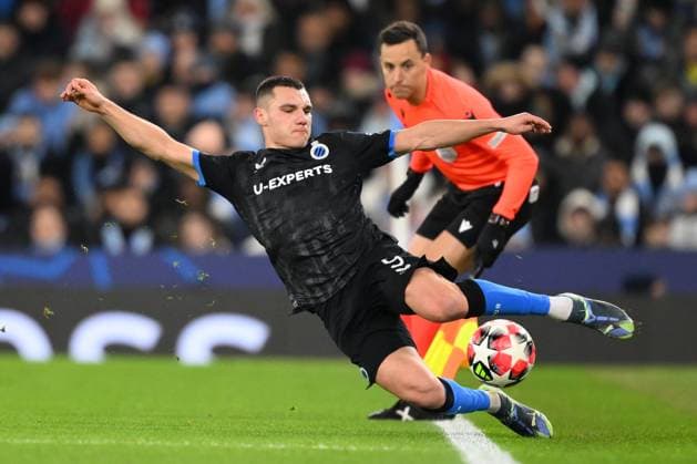Manchester City v Club Brugge - UEFA Champions League MANCHESTER, ENGLAND - JANUARY 29 : Jutgla Ferran forward of Club Brugge in action during the UEFA Champions League 2024 25 League Phase MD8 match between Manchester City and Club Brugge on January 29, 2025 in Manchester, England, 29 01 2025 Manchester England  Copyright: xTomasxSiskx
