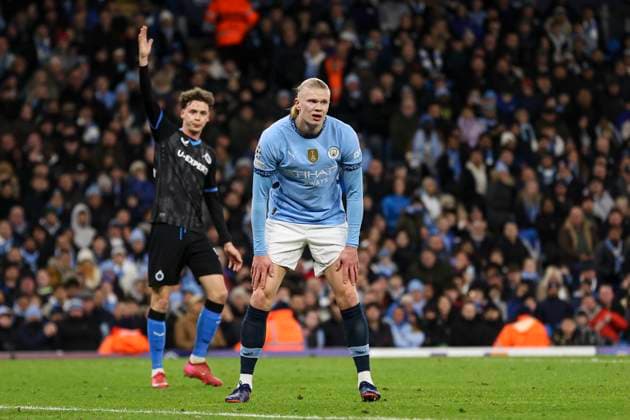 Manchester City FC v Club Brugge KV Jack Grealish of Manchester City shows a look of dejection during the Manchester City FC v Club Brugge KV UEFA Champions League match at Etihad Stadium, Manchester, England, United Kingdom on 29 January 2025 Credit: Jake Kirkman Every Second Media Editorial use only. All images are copyright Every Second Media Limited. No images may be reproduced without prior permission. Copyright: xIMAGO EveryxSecondxMediax ESM-1301-0046