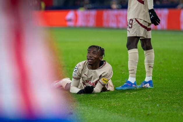 SOCCER - UEFA CL, RBS vs Atletico SALZBURG,AUSTRIA,29.JAN.25 - SOCCER - UEFA Champions League, Red Bull Salzburg vs Atletico Madrid. Image shows Dorgeles Nene (RBS).  GEPAxpictures xWolfgangxKofler