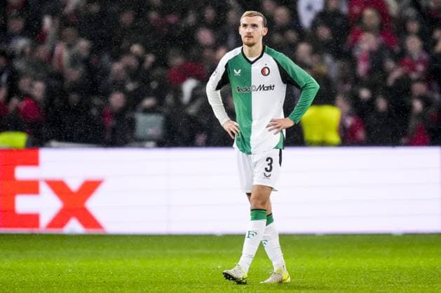 UEFA Champions League: Lille OSC v Feyenoord Lille - Thomas Beelen of Feyenoord during the eight and final round of new format of the Champions League 2024 2025. The match is set between Lille OSC and Feyenoord at Stade Pierre-Mauroy on 29 January 2025 in Lille, France. Copyright: xYannickxVerhoevenx