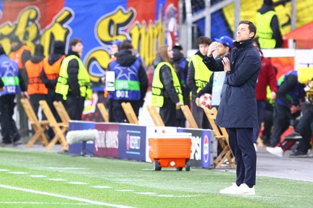 Coach Xabi Alonso Bayer 04 Leverkusen Bayer 04 Leverkusen vs AC Sparta Prague, Football, UEFA Champions League, Matchday 8, Season 2024 2025, 29 01 2025 Photo kolbert press Ant Palmer BayArena NRW Germany Copyright: xkolbert-press AntxPalmerx
