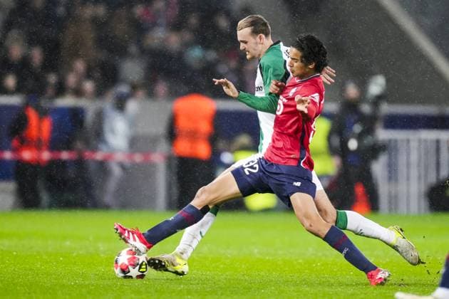 UEFA Champions League: Lille OSC v Feyenoord Lille - Thomas Beelen of Feyenoord during the eight and final round of new format of the Champions League 2024 2025. The match is set between Lille OSC and Feyenoord at Stade Pierre-Mauroy on 29 January 2025 in Lille, France. Copyright: xYannickxVerhoevenx