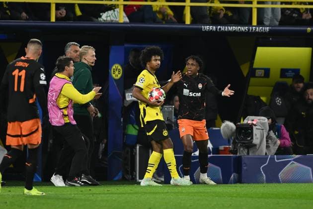 DORTMUND, GERMANY - 29 JANUARY, 2025: ++ - The match UEFA Champions League Borussia Dortmund vs. Shakhtar Donetsk at Signal Iduna Park. For editorial use only. Resale or distribution is prohibited.  Copyright: xVITALIIxKLIUIEVx